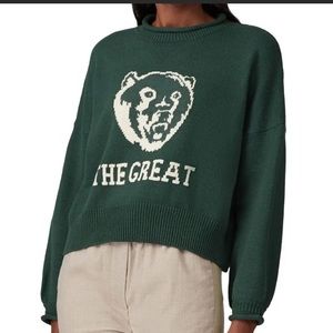 THE GREAT. The Bear Roll Pullover Sweater Size Small